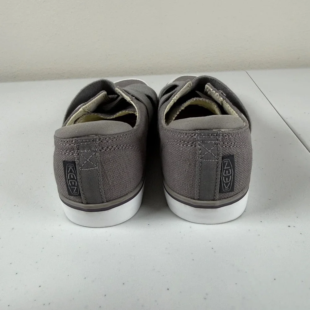 KEEN Womens 5.5 Elsa III Gore Slip On Canvas Shoes Gray Gorpcore Comfort Sneaker
